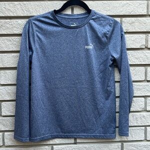 Puma Boys Performance Long Sleeve Tee Sz M (10-12)